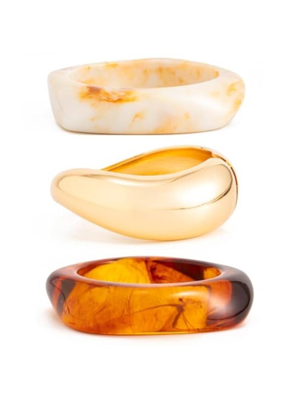Chunky Acrylic Bangle Bracelet for Women Colorful Resin Bracelets Trendy Stack